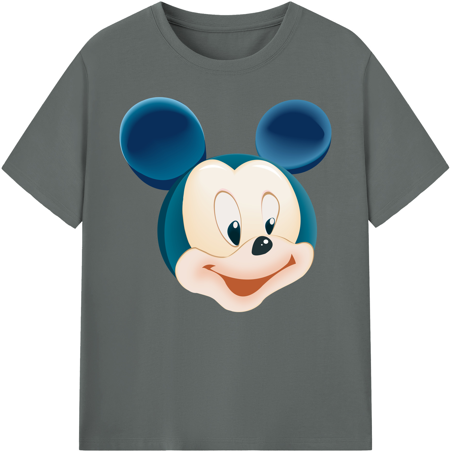 ミッキーマウス Mickey Mouse 綿100％ メンズ半袖Tシャツ｜肌触りやわらか＆通気性
